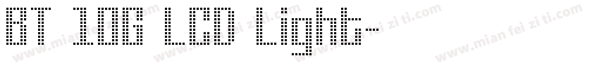 BT 10G LCD Light字体转换